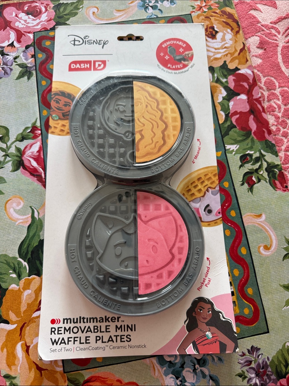 Disney Multimaker Mini Waffle Plates - Pink & Yellow Inserts